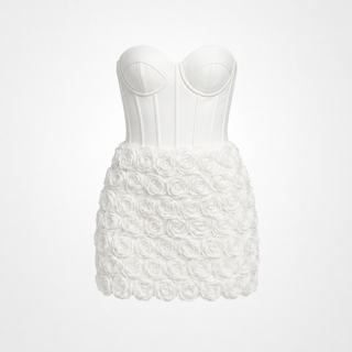 Sophie Alderton | Strapless 3D Floral Corset Mini Dress For Women