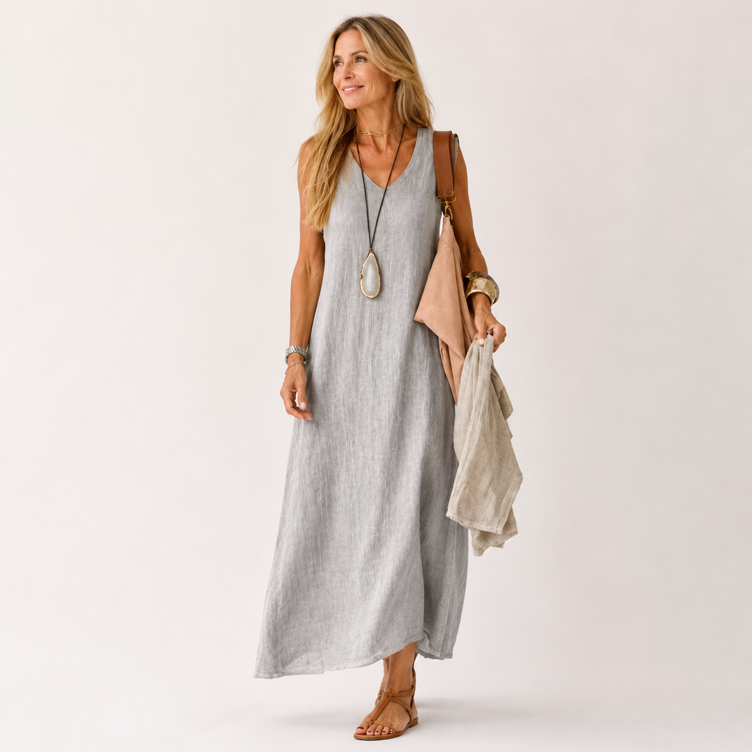 Sophie Anderson | Cotton-Linen Maxi Dress For Women
