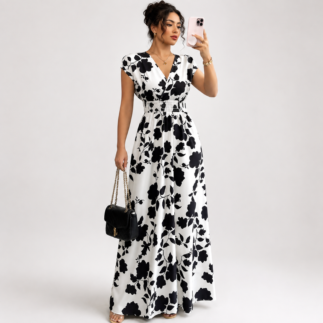 Sophie Barrett | Flowing Floral Maxi Dress For Women