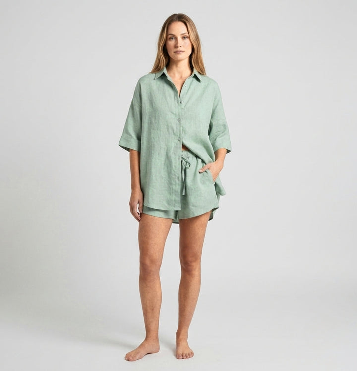 Sophie Delacroix | Breezy Linen Two-Piece Set For Women