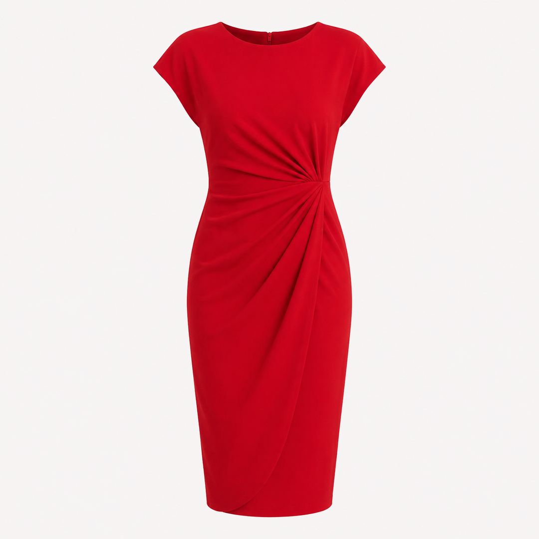 Sophie Hargreaves | Ruched Waist Midi Dress For Women