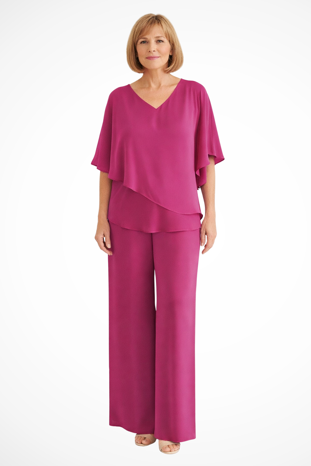 Hannah Sullivan | Elegant Two-Piece Chiffon Set For Women