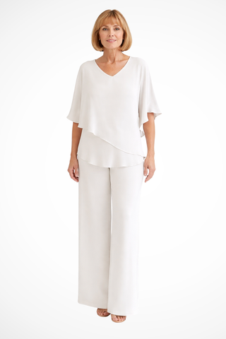 Hannah Sullivan | Elegant Two-Piece Chiffon Set For Women