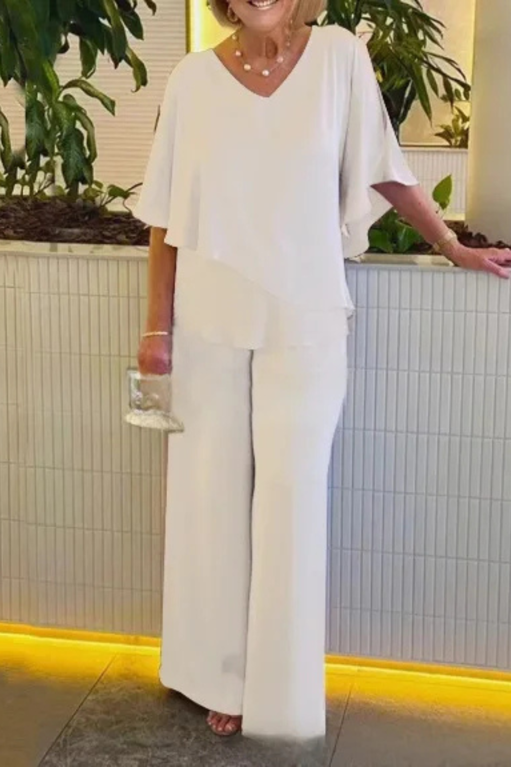 Hannah Sullivan | Elegant Two-Piece Chiffon Set For Women