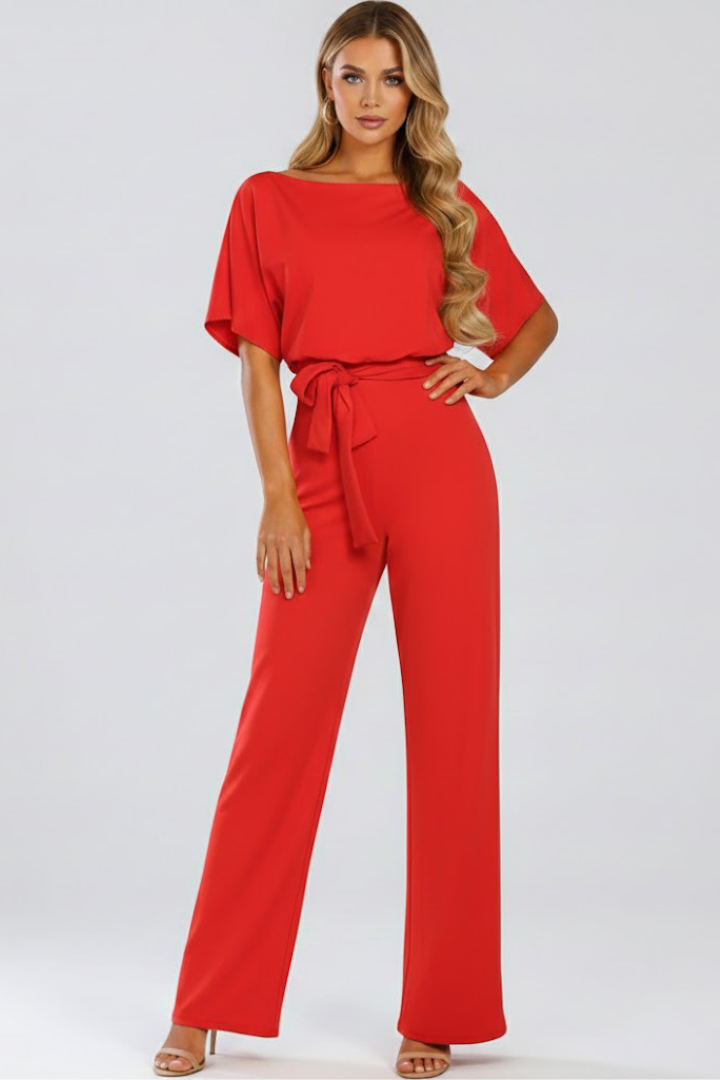 Valentina Monroe | Elegant Wide Leg Jumpsuit For Women