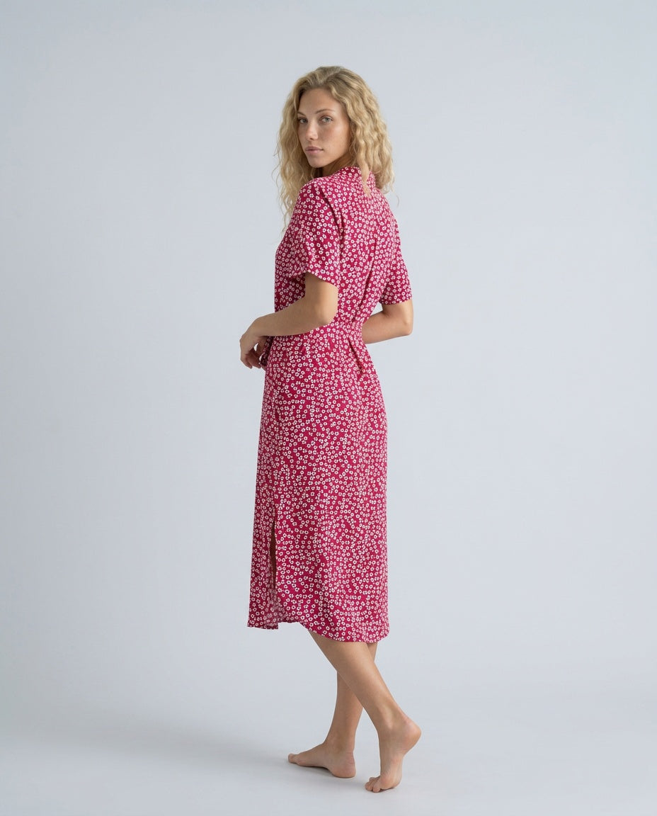Lily Hargreaves | Floral Midi Shirt Dress For Women