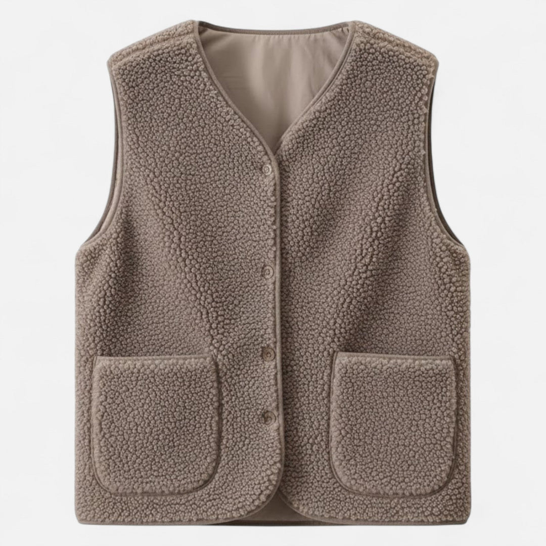 Ethan Bellucci | Plush Fleece Utility Vest For Men