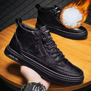 Sebastian Moretti | Vintage Side-Zip Leather Boots For Men