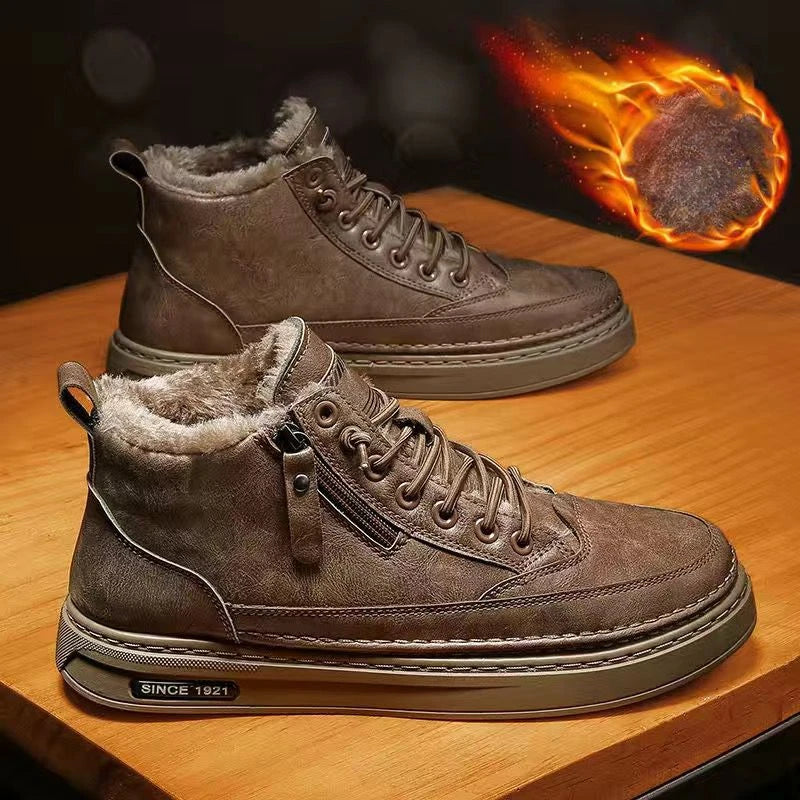 Sebastian Moretti | Vintage Side-Zip Leather Boots For Men