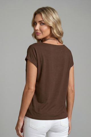 Lucy Harris | Cowl Neck Draped Blouse For Women
