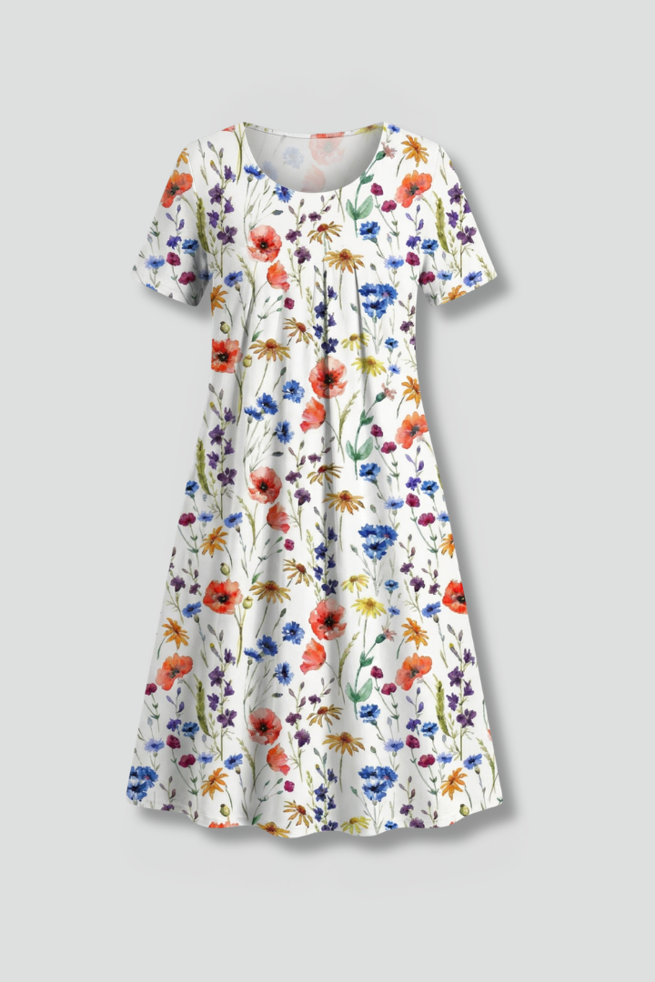 Sienna Clarke | Wildflower Print Midi Dress For Women
