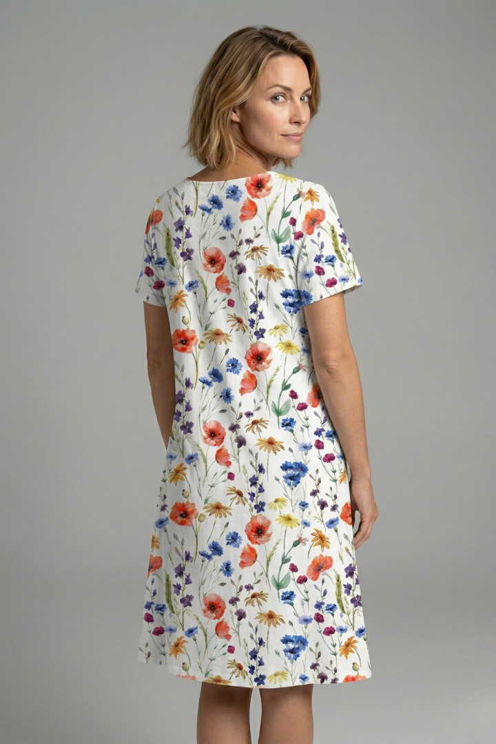 Sienna Clarke | Wildflower Print Midi Dress For Women