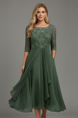 Amelia Kelly | Lace Midi Dress For Women