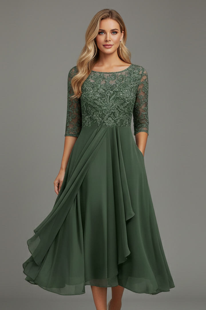Amelia Kelly | Lace Midi Dress For Women