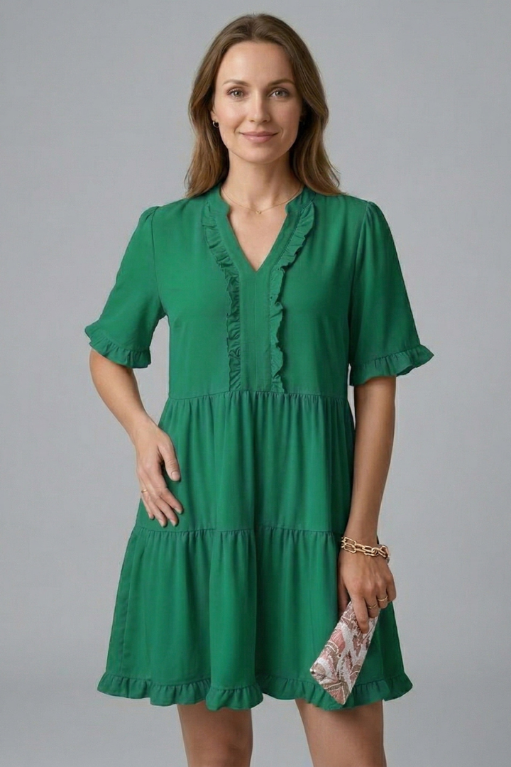 Ruby Mitchell | Tiered Ruffle Mini Dress For Women