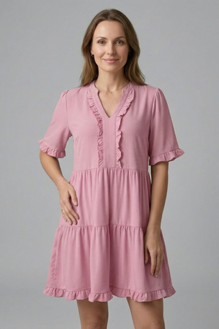 Ruby Mitchell | Tiered Ruffle Mini Dress For Women