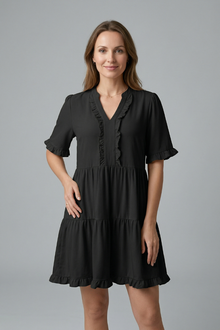 Ruby Mitchell | Tiered Ruffle Mini Dress For Women