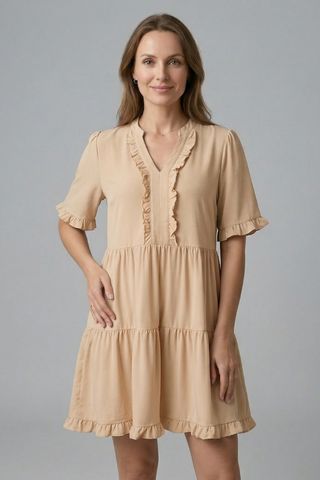 Ruby Mitchell | Tiered Ruffle Mini Dress For Women