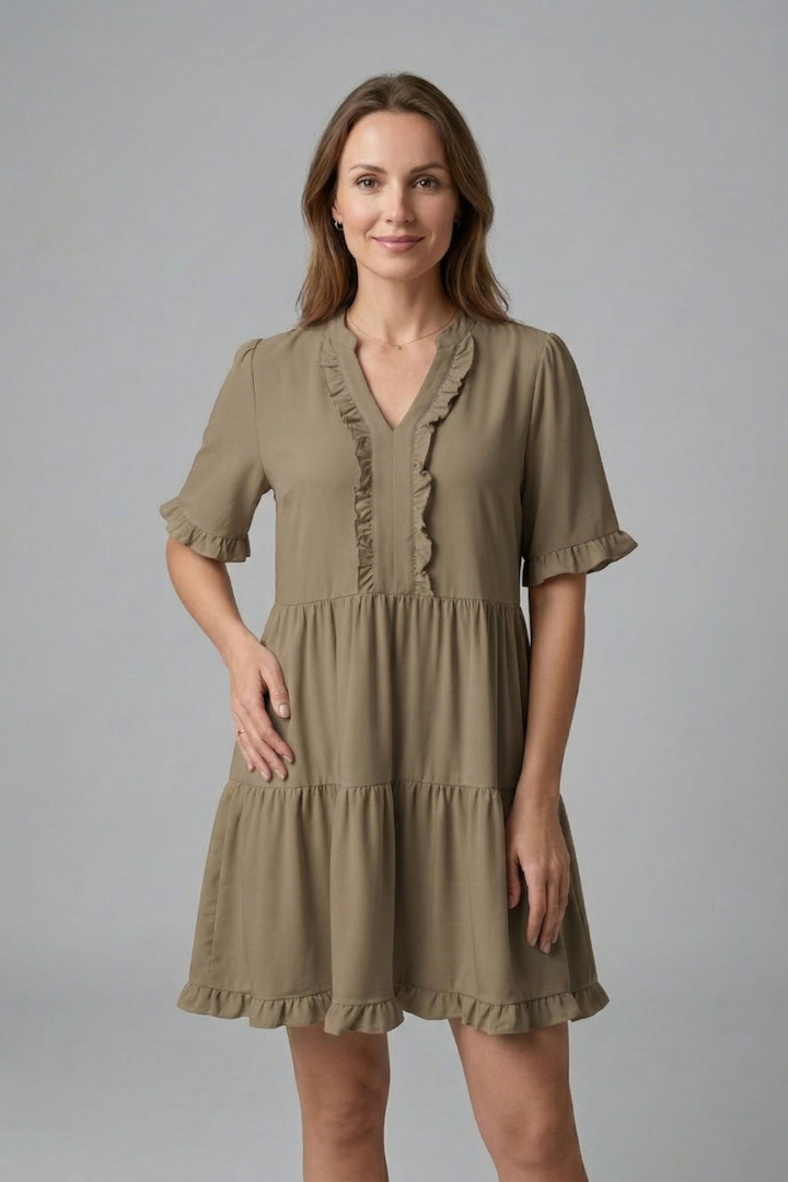 Ruby Mitchell | Tiered Ruffle Mini Dress For Women