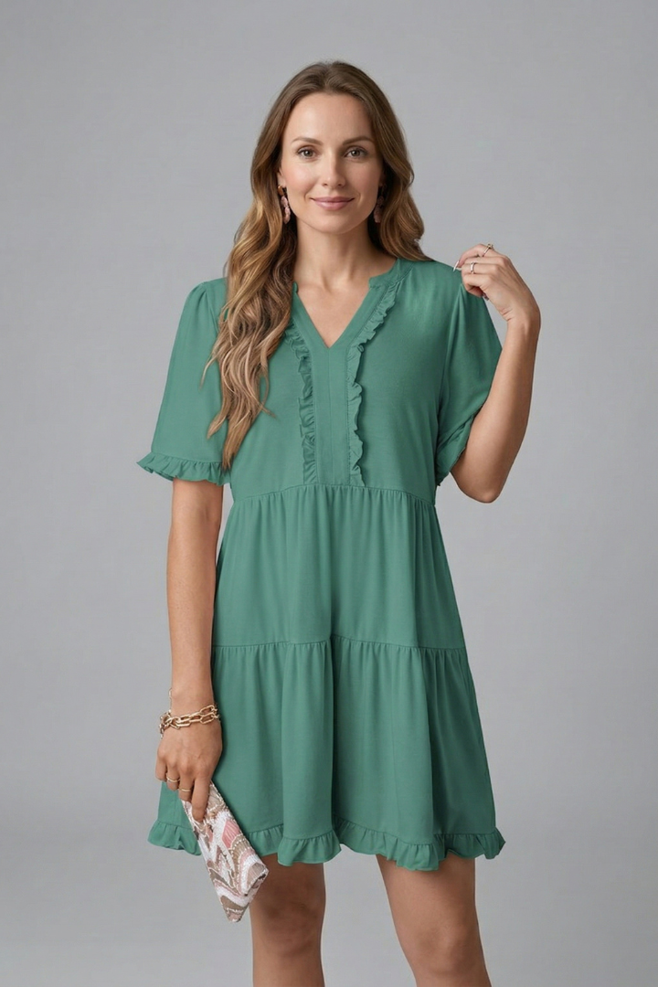 Ruby Mitchell | Tiered Ruffle Mini Dress For Women