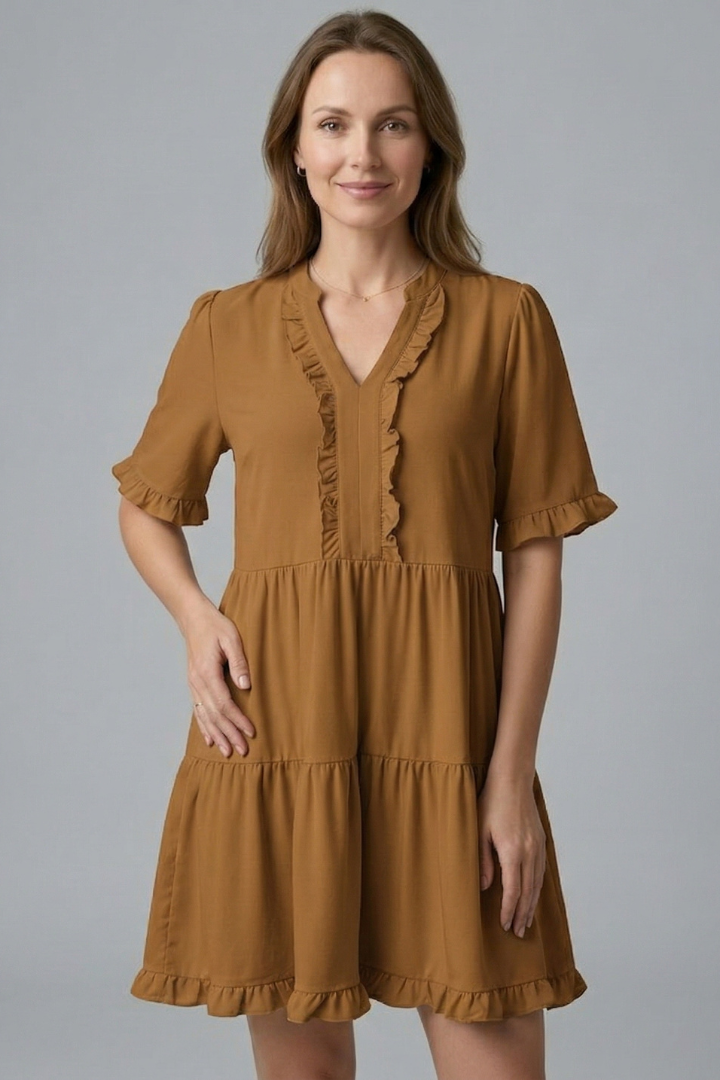 Ruby Mitchell | Tiered Ruffle Mini Dress For Women