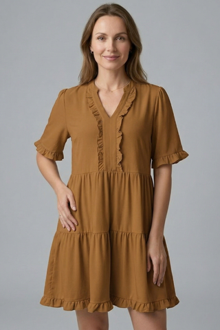 Ruby Mitchell | Tiered Ruffle Mini Dress For Women