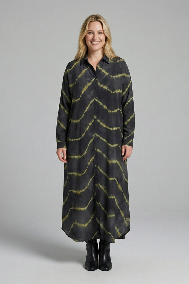 Jade Wilson | Maxi Shirt Dress Tie-Dye For Women