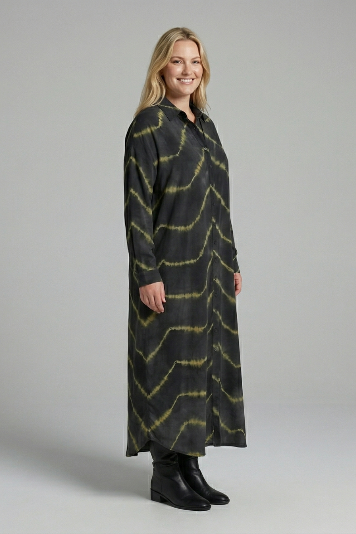 Jade Wilson | Maxi Shirt Dress Tie-Dye For Women