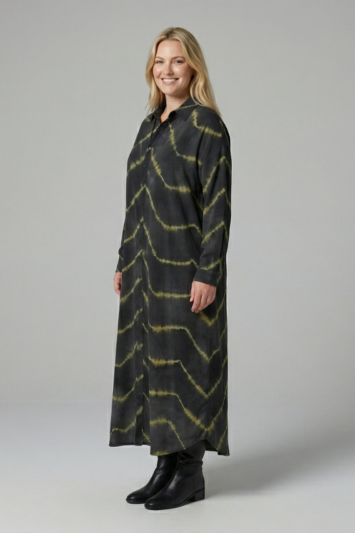 Jade Wilson | Maxi Shirt Dress Tie-Dye For Women
