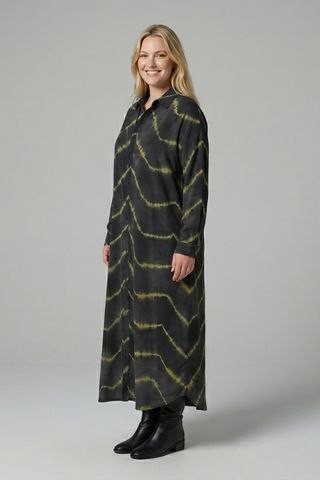 Jade Wilson | Maxi Shirt Dress Tie-Dye For Women