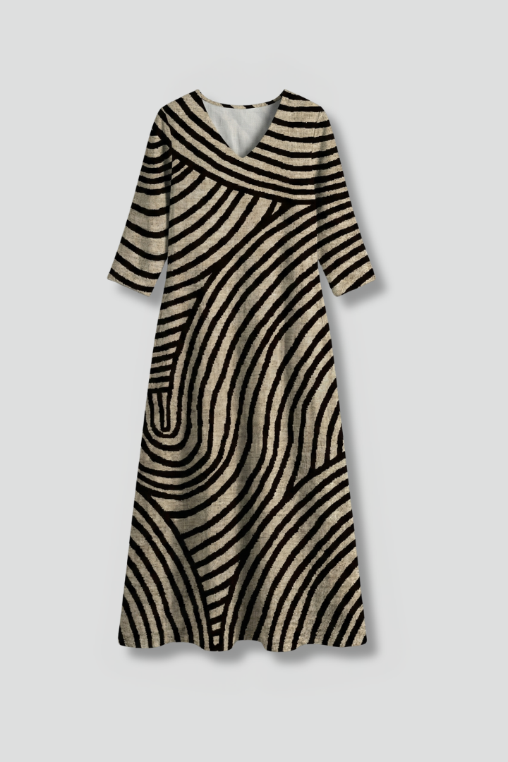 Matilda Ryan | Abstract Print Maxi Dress For Women
