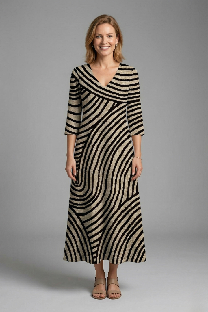Matilda Ryan | Abstract Print Maxi Dress For Women