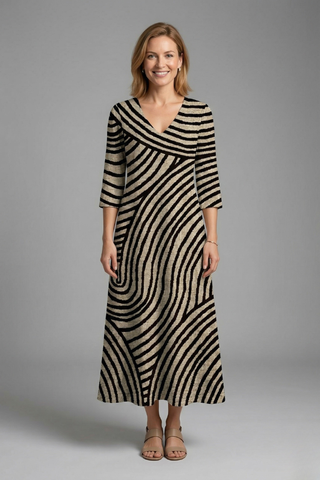 Matilda Ryan | Abstract Print Maxi Dress For Women