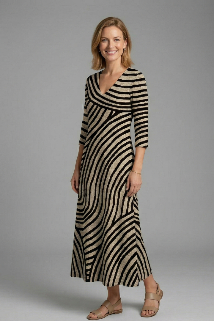 Matilda Ryan | Abstract Print Maxi Dress For Women