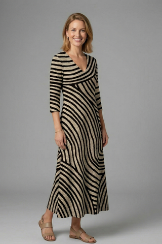 Matilda Ryan | Abstract Print Maxi Dress For Women