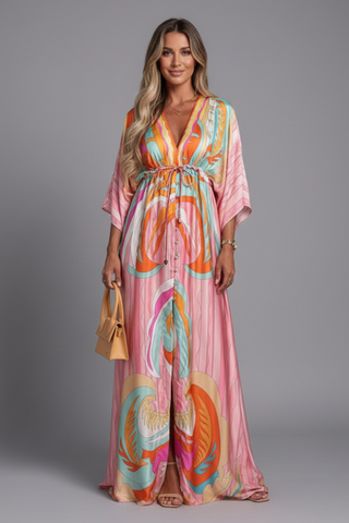 Serena Bellini | Bohemian Resort Maxi Dress For Women