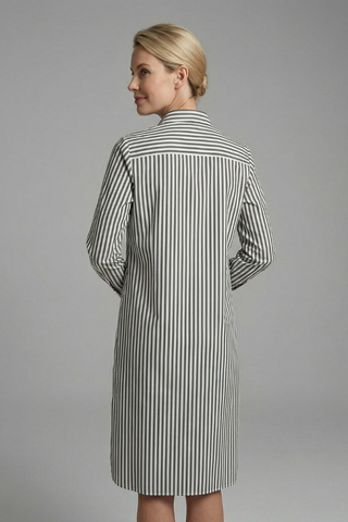 Brooke Henderson | Striped Midi Shirt Dress For Women