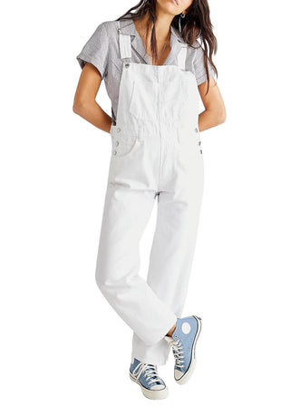 Amélie Laurent | Denim Utility Overalls with Relaxed Fit Comfort For Women
