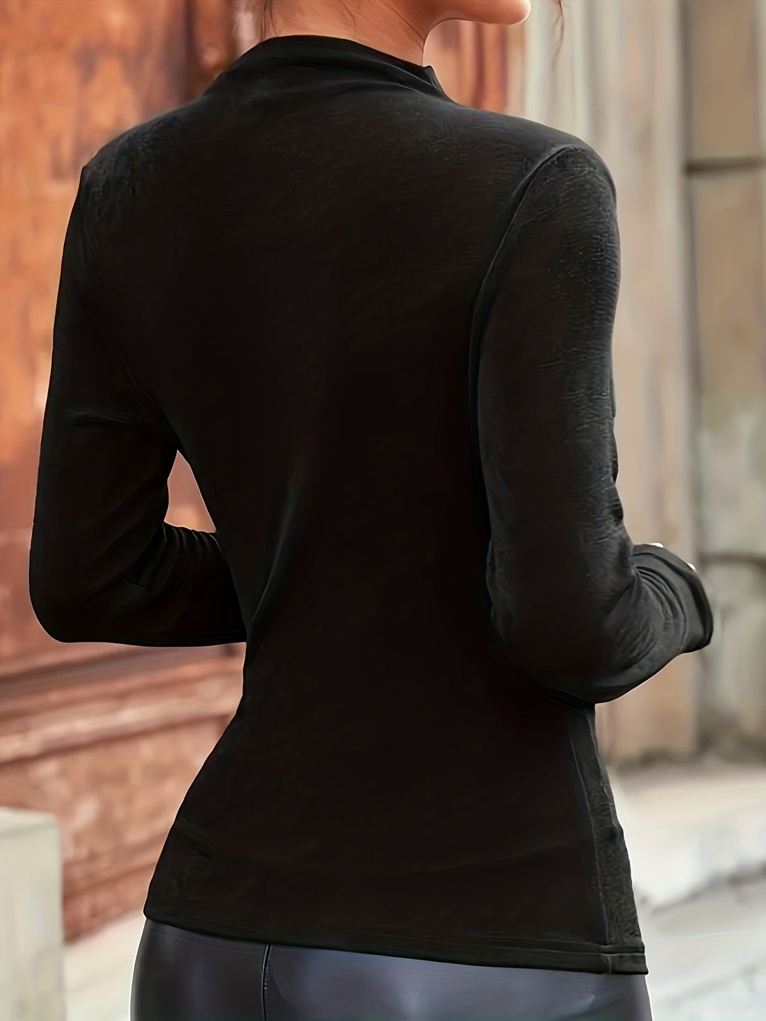 Camille Renard | Ruched Long Sleeve Top For Women