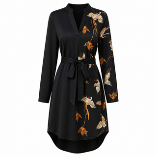 Zoe Bennett | Floral V-Neck Midi Dress For Women