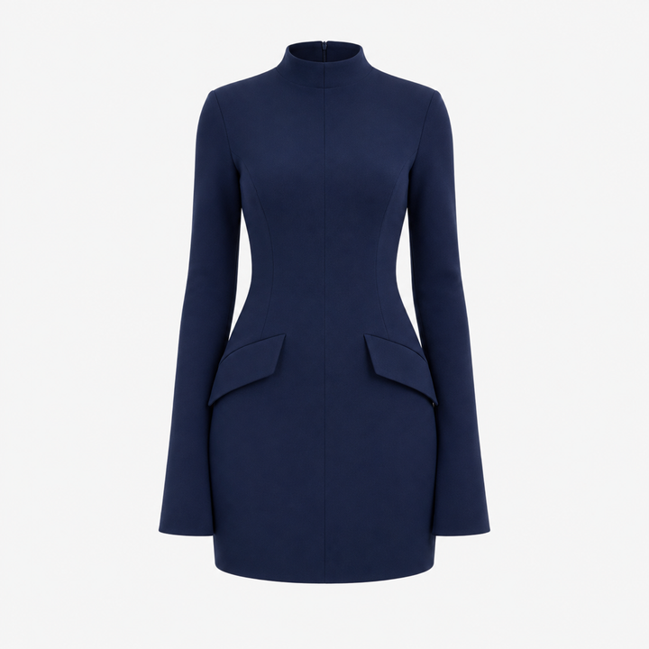 Zoe Kingsley | Long Sleeve Mock Neck Mini Dress For Women