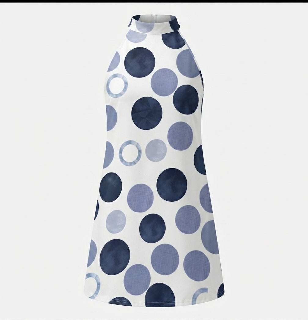 Zoe Ryan | Polka Dot Halter Midi Dress For Women