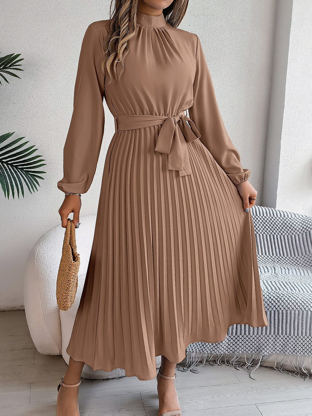 Lauren Ryan | Pleated Midi Dress For Women