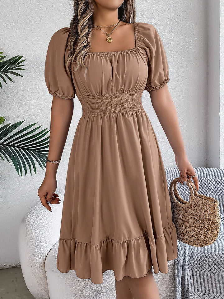 Freya Bennett | Ruffled A-Line Midi Dress For Women