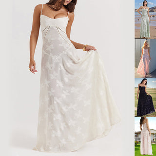 Hannah Stanhope | Butterfly Lace Maxi Dress For Women