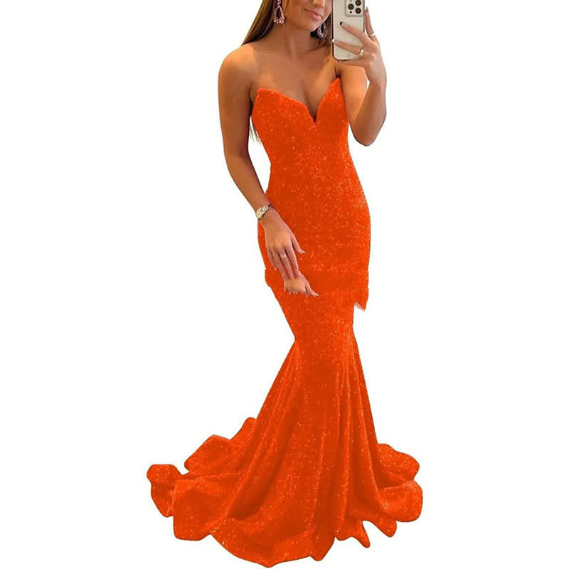 Ruby Stanton | Sequin Mermaid Maxi Evening Dress For Women