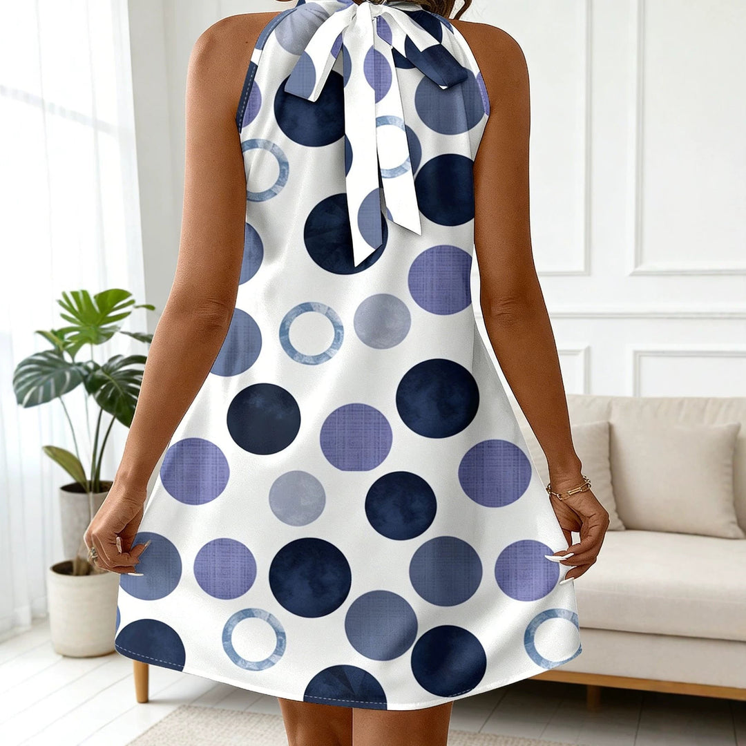 Zoe Ryan | Polka Dot Halter Midi Dress For Women