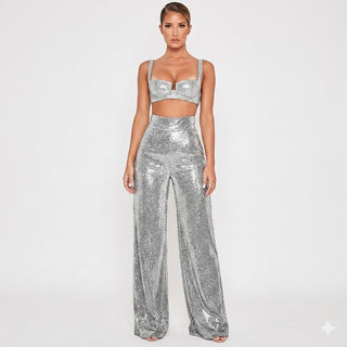Bianca Laurent | High Waist Glitter Party Pants For Women