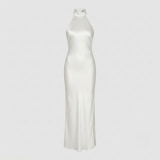 Amelia Kingston | Backless Pearl Halter Maxi Dress For Women