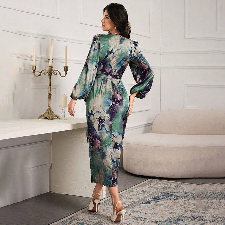 Holly Parker | Printed Wrap Midi Dress For Women